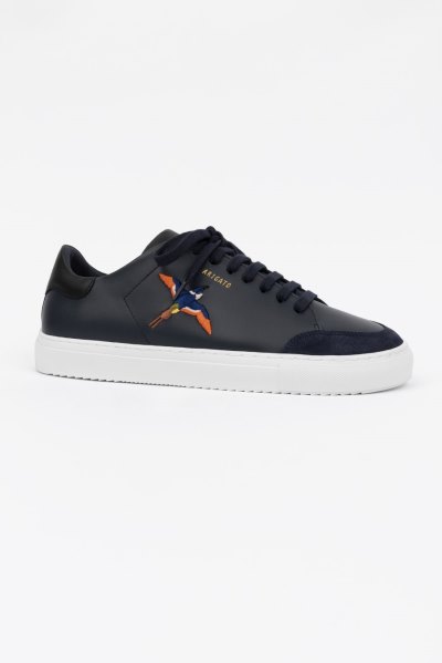 Navy Blue Axel Arigato Clean 90 Triple B Bird Men's Sneakers South Africa | ZA4623-10