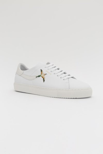 White / Beige Axel Arigato Clean 90 Stripe B Bird Men's Sneakers South Africa | ZA8189-42