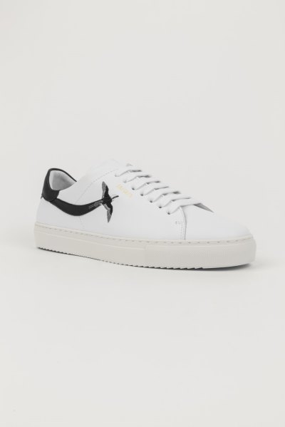 White / Black Axel Arigato Clean 90 Stripe B Bird Women's Sneakers South Africa | ZA3840-34