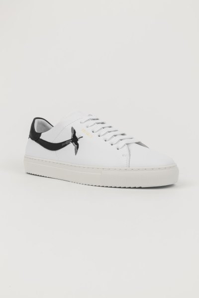 White / Black Axel Arigato Clean 90 Stripe B Bird Men's Sneakers South Africa | ZA6510-45