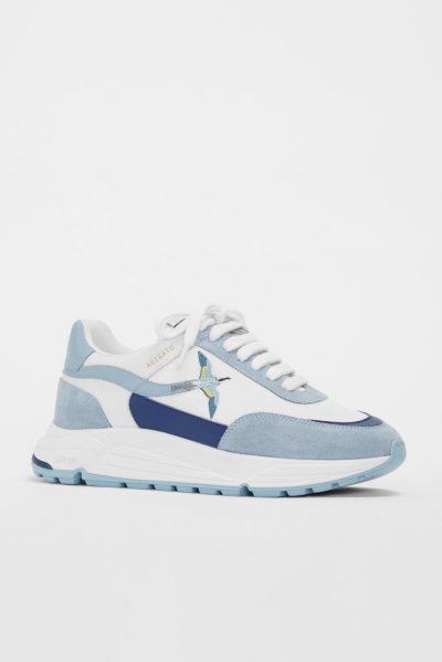 White / Dusty Blue Axel Arigato Rush Bee Bird Women's Sneakers South Africa | ZA4779-87