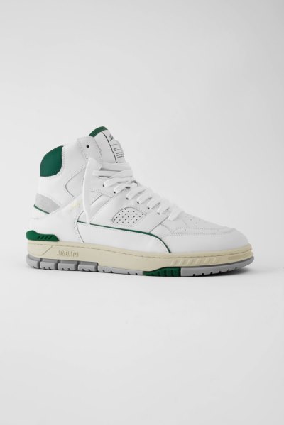 White / Green Axel Arigato Area Hi Men's Sneakers South Africa | ZA1726-89