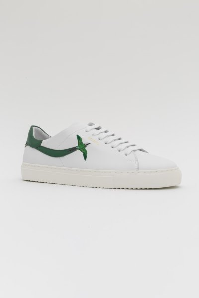 White / Kale Green Axel Arigato Clean 90 Stripe B Bird Women's Sneakers South Africa | ZA0778-42