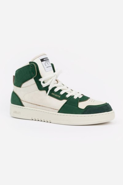 White / Kale Green Axel Arigato Dice Hi Men's Sneakers South Africa | ZA2605-30