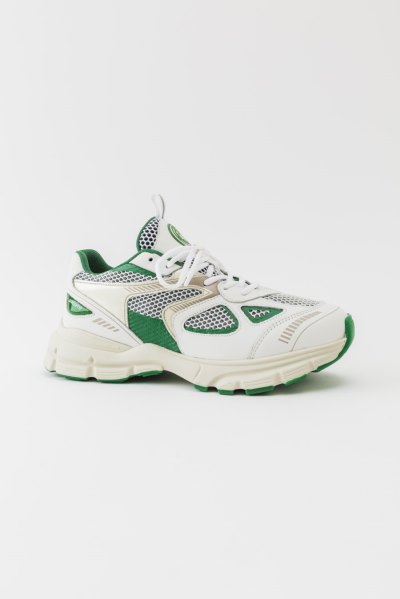 White / Kale Green Axel Arigato Marathon Runner Women's Sneakers South Africa | ZA4822-93