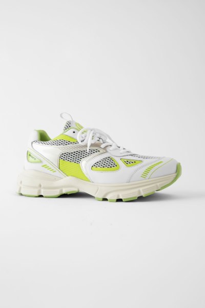 White / Lime Axel Arigato Marathon Runner Women's Sneakers South Africa | ZA1333-40