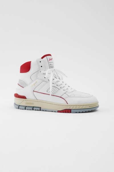 White / Red Axel Arigato Area Hi Men's Sneakers South Africa | ZA7345-65