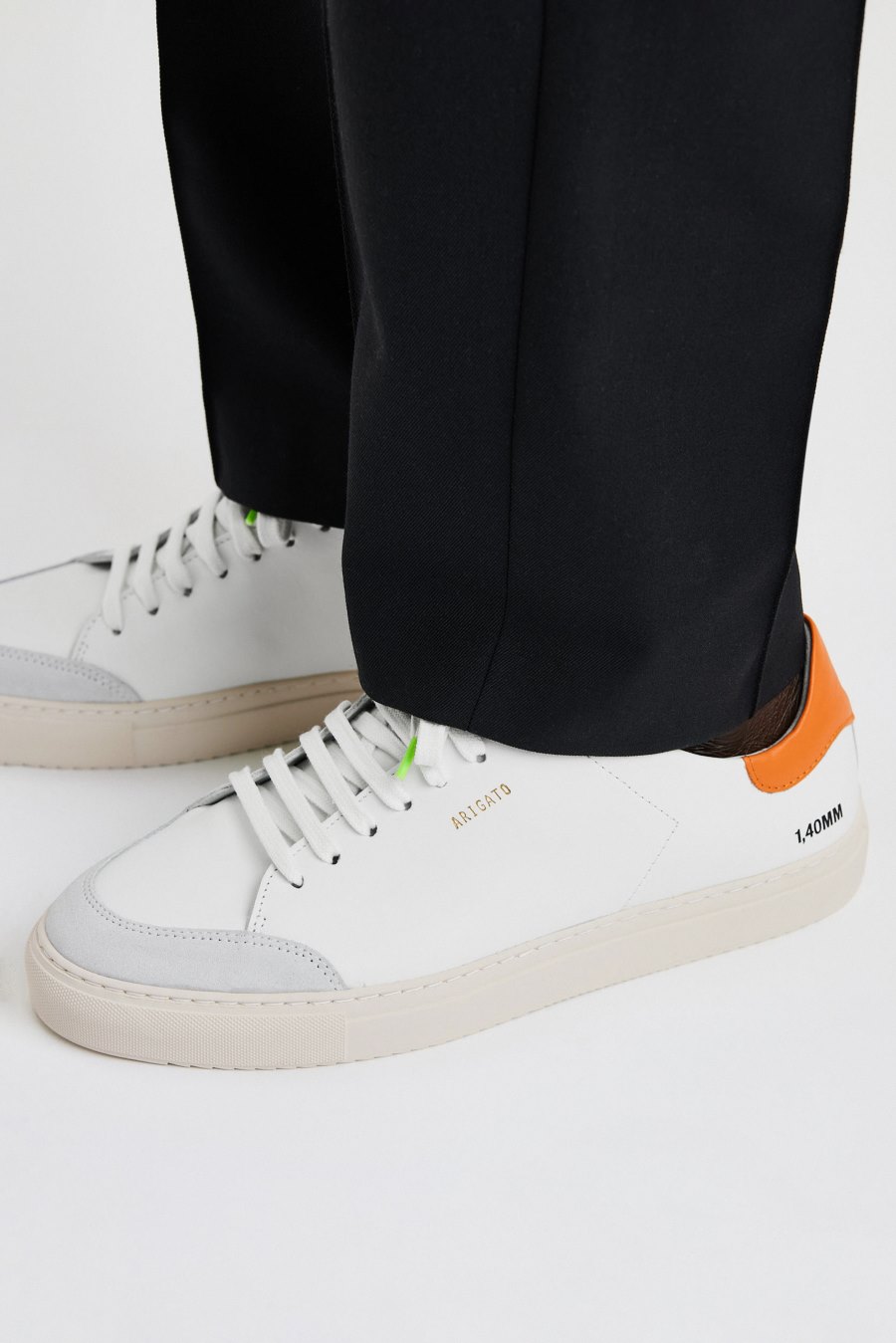 Orange / Black / Neon Axel Arigato Clean 90 Triple Men's Sneakers South Africa | ZA9111-11