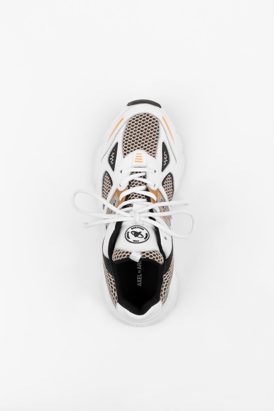 White / Black / Orange Axel Arigato Marathon Runner Women's Sneakers South Africa | ZA4845-26