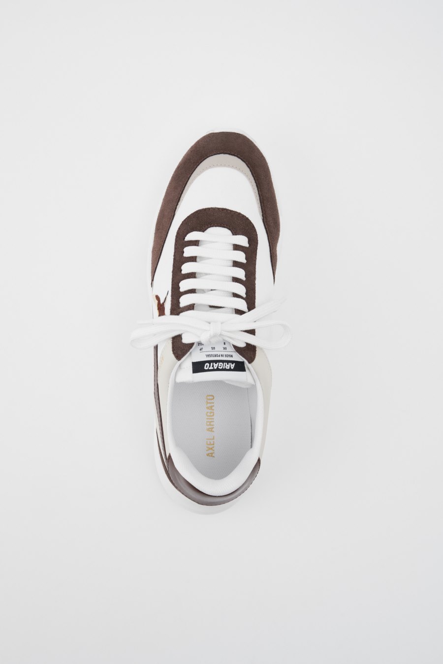 White / Brown Axel Arigato Genesis Stripe B Bird Runner Men's Sneakers South Africa | ZA5987-91