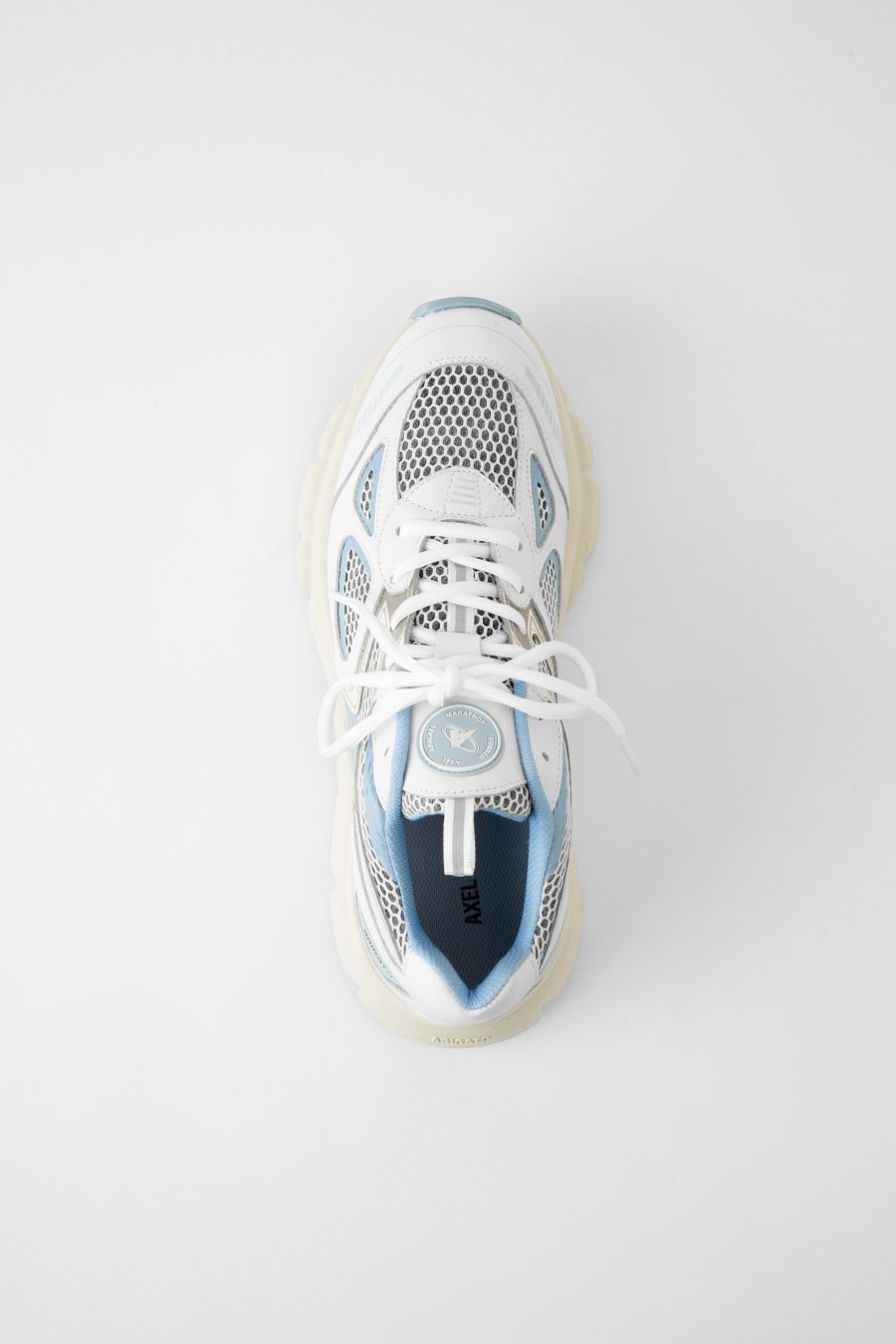 White / Dusty Blue Axel Arigato Marathon Runner Women's Sneakers South Africa | ZA4983-30