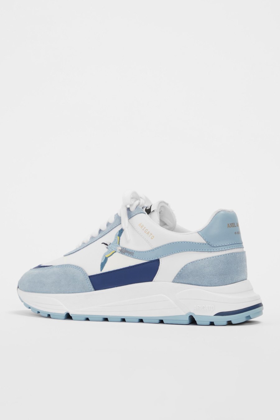 White / Dusty Blue Axel Arigato Rush Bee Bird Men's Sneakers South Africa | ZA4917-80