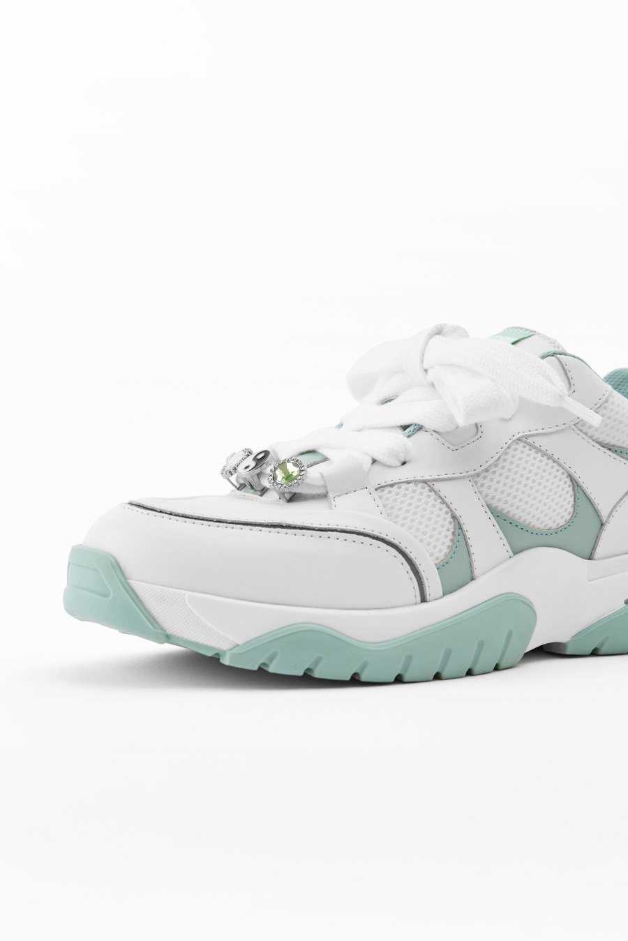 White / Dusty Mint Axel Arigato Catfish Lo Women's Sneakers South Africa | ZA1823-50