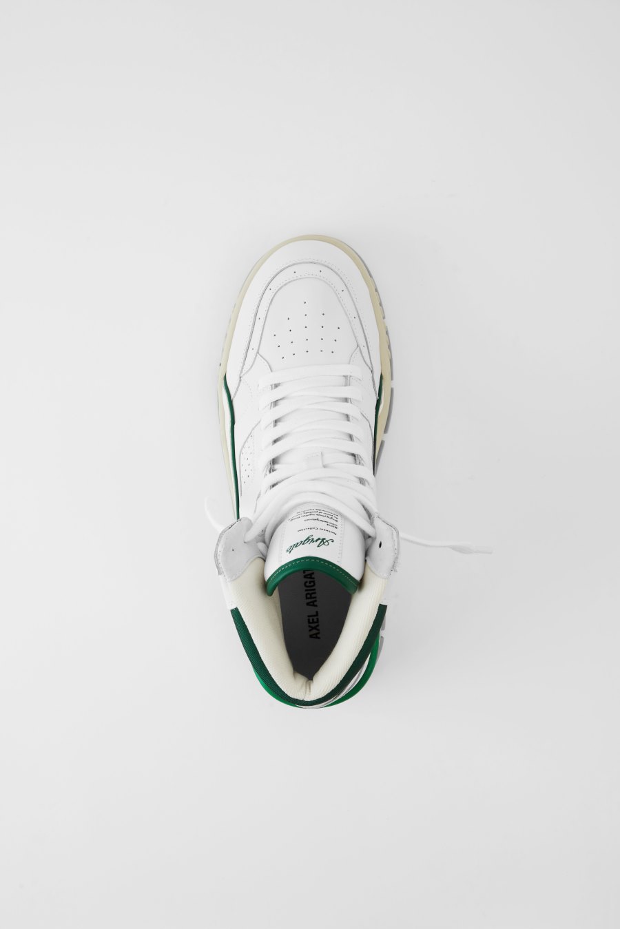 White / Green Axel Arigato Area Hi Men's Sneakers South Africa | ZA1726-89