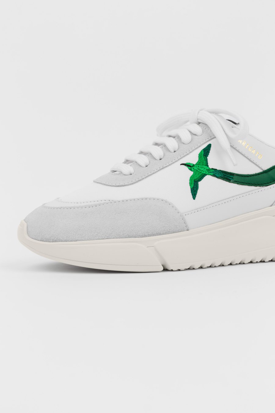 White / Green Axel Arigato Genesis Stripe B Bird Runner Men's Sneakers South Africa | ZA0569-24