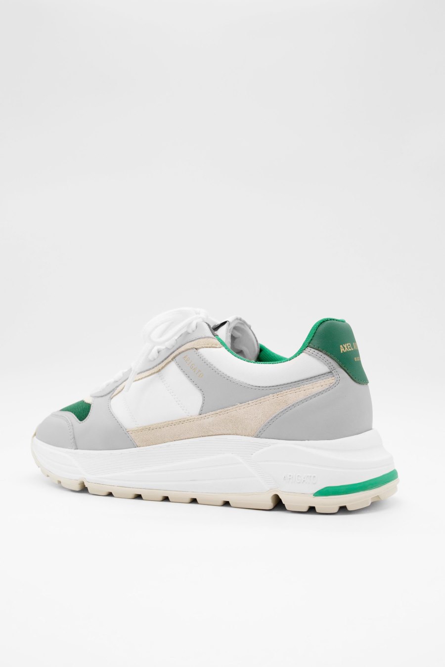 White / Green Axel Arigato Rush Men's Sneakers South Africa | ZA5098-08