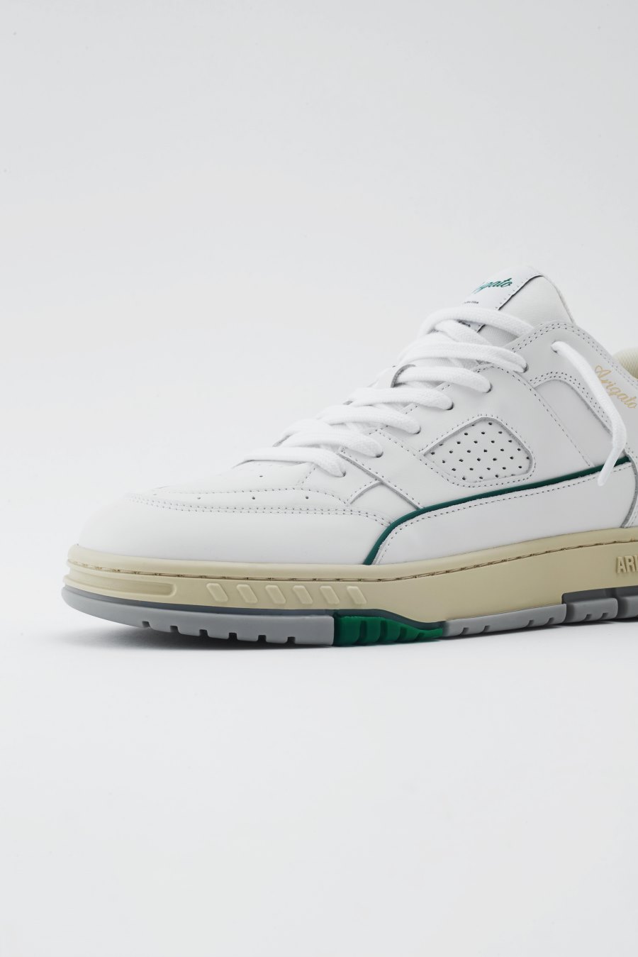 White / Kale Green Axel Arigato Area Lo Men's Sneakers South Africa | ZA2841-51