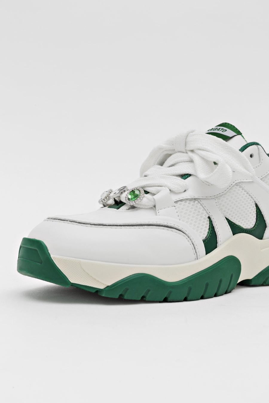 White / Kale Green Axel Arigato Catfish Lo Women's Sneakers South Africa | ZA4393-07