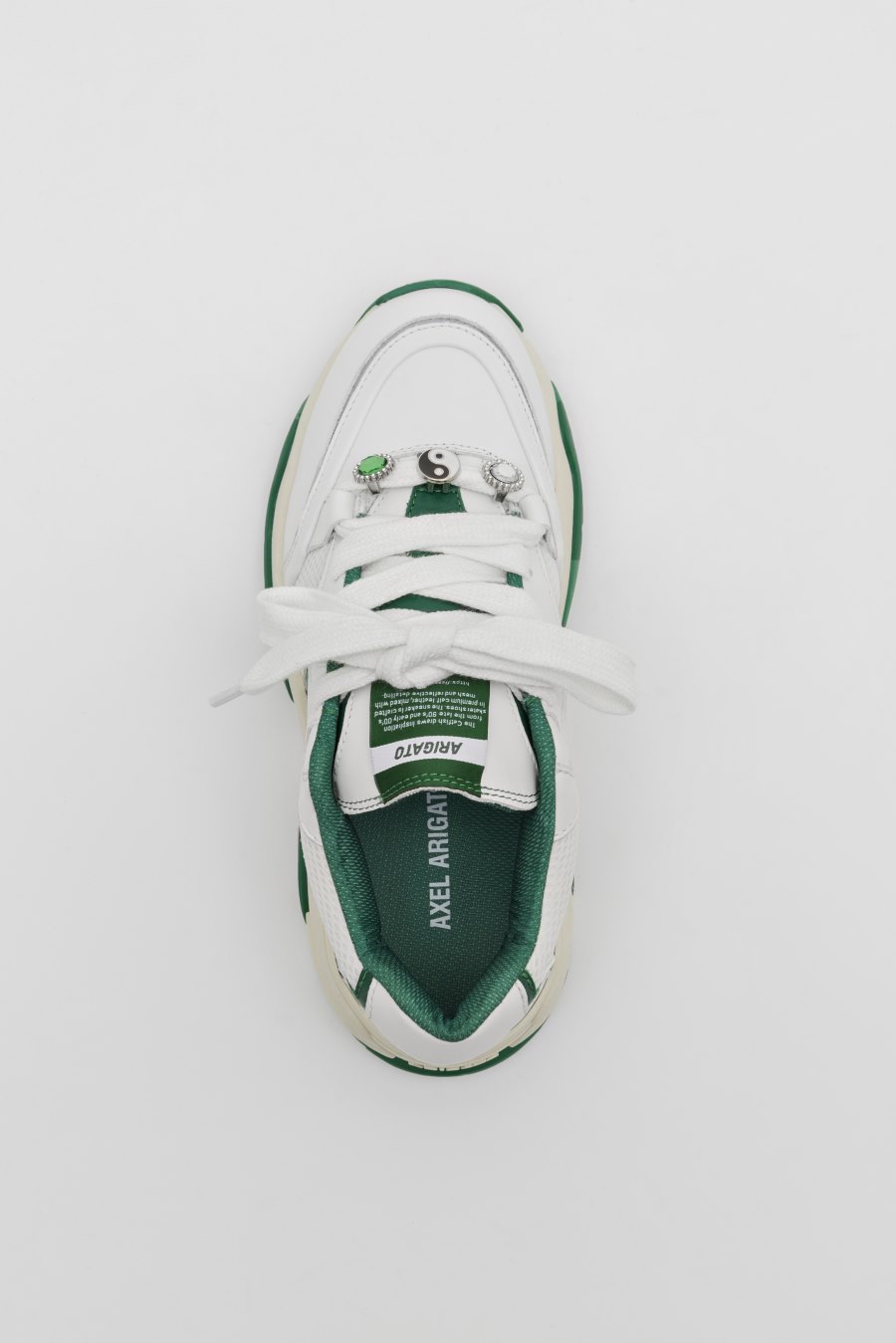 White / Kale Green Axel Arigato Catfish Lo Women's Sneakers South Africa | ZA4393-07