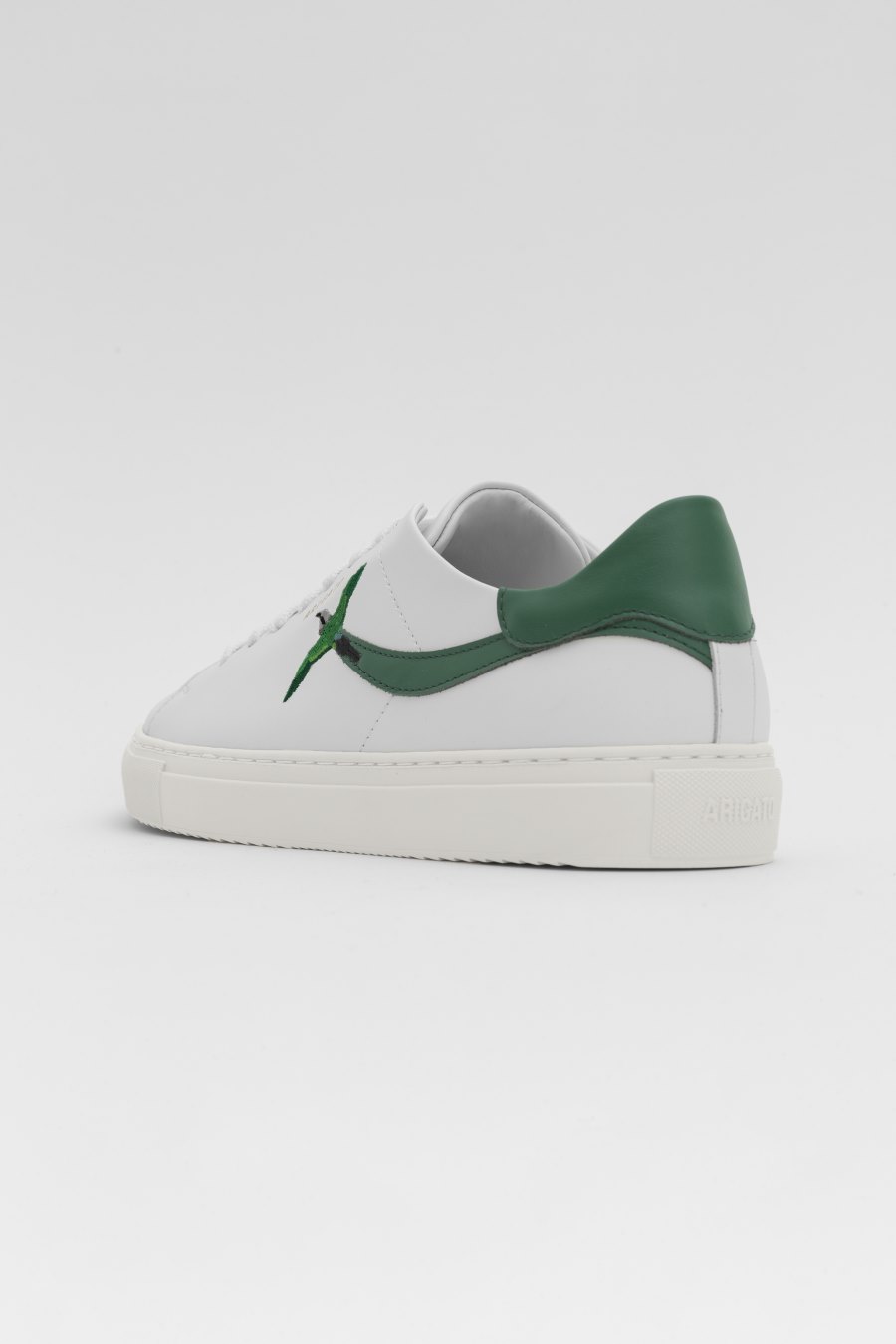 White / Kale Green Axel Arigato Clean 90 Stripe B Bird Women's Sneakers South Africa | ZA0778-42