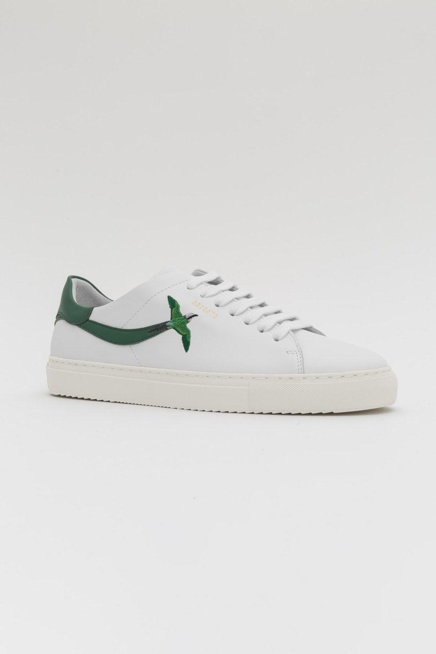 White / Kale Green Axel Arigato Clean 90 Stripe B Bird Men\'s Sneakers South Africa | ZA6654-20