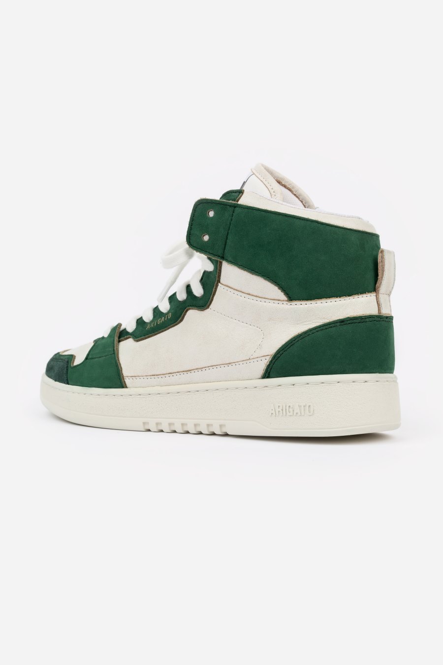 White / Kale Green Axel Arigato Dice Hi Women's Sneakers South Africa | ZA8197-85