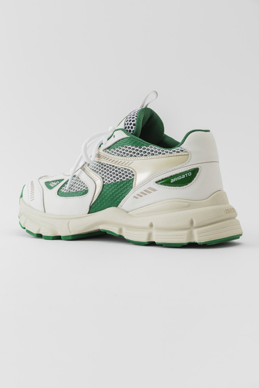 White / Kale Green Axel Arigato Marathon Runner Women's Sneakers South Africa | ZA4822-93