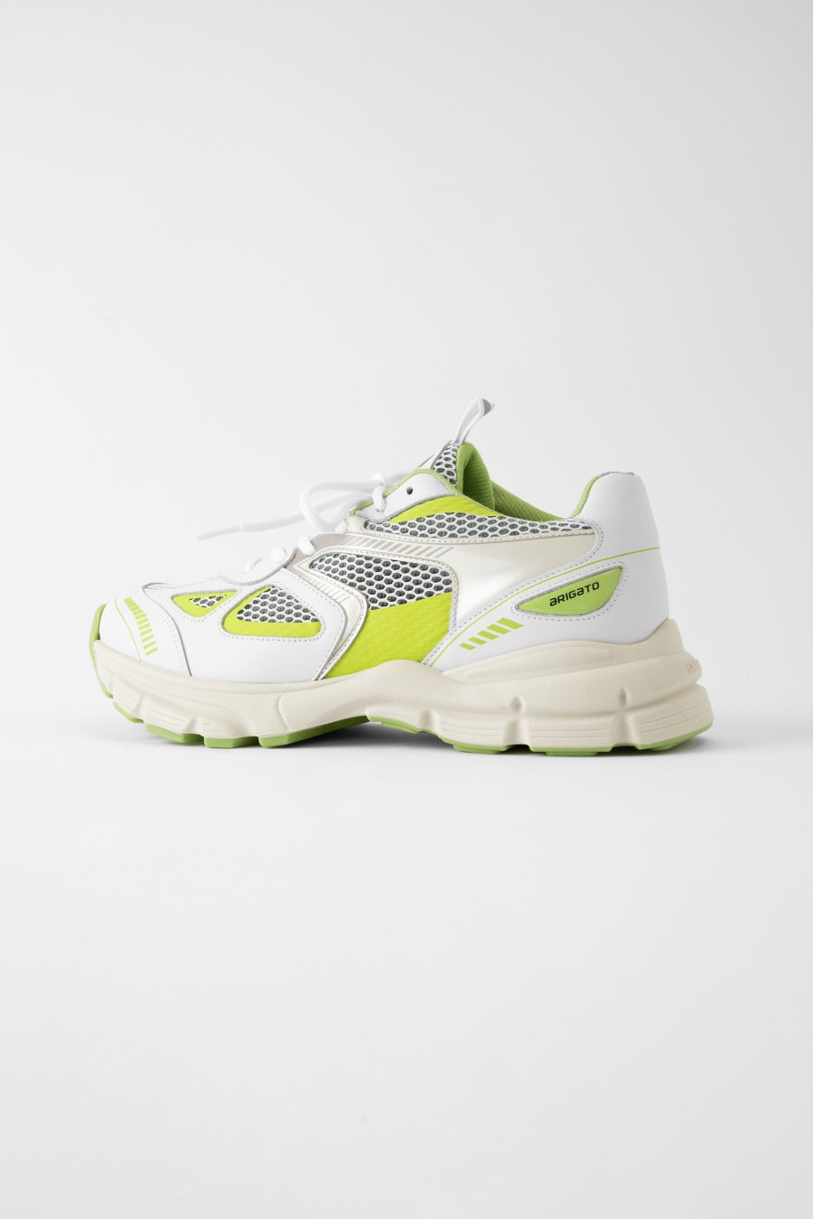 White / Lime Axel Arigato Marathon Runner Women's Sneakers South Africa | ZA1333-40