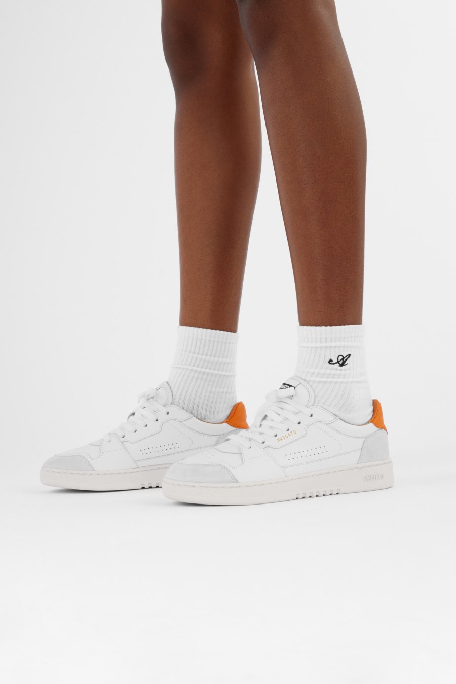 White / Orange Axel Arigato Dice Lo Women's Sneakers South Africa | ZA7548-48