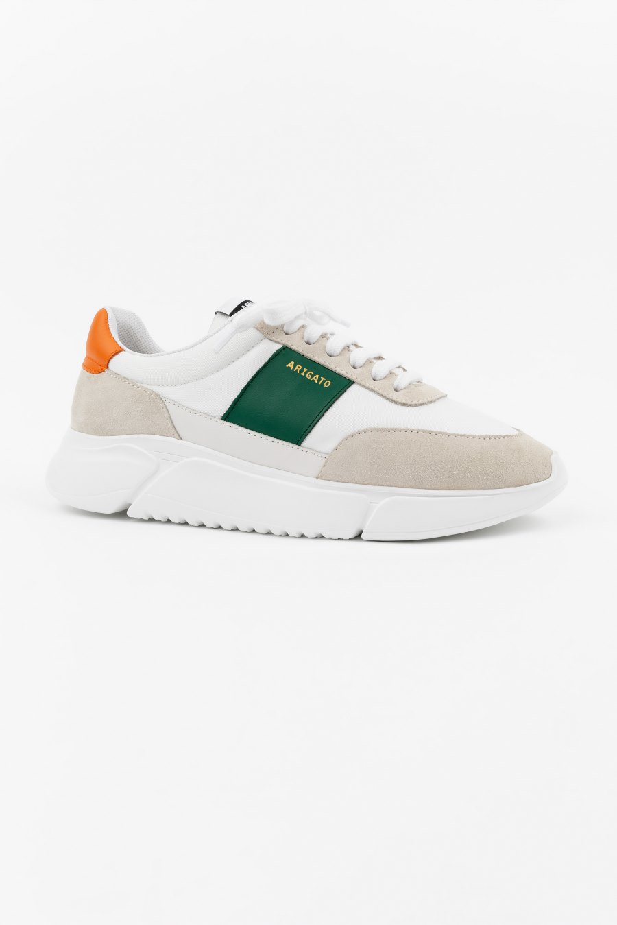 White / Orange / Green Axel Arigato Genesis Vintage Runner Men's Sneakers South Africa | ZA2739-67