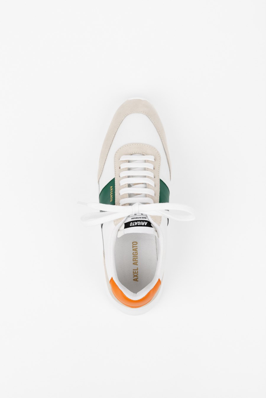 White / Orange / Green Axel Arigato Genesis Vintage Runner Men's Sneakers South Africa | ZA2739-67