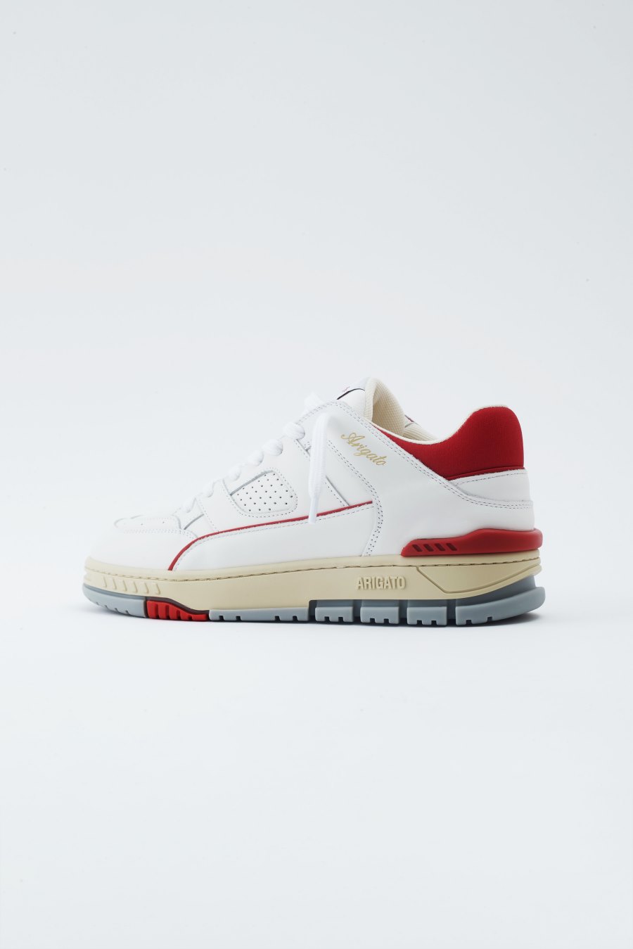 White / Red Axel Arigato Area Lo Men's Sneakers South Africa | ZA4928-79